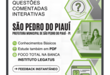525 Questões Comentadas para Nível Superior – São Pedro do Piauí 2026 | Instituto Legatus