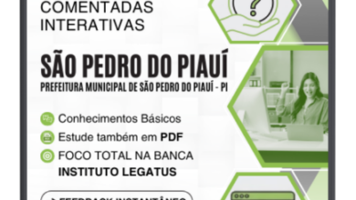 525 Questões Comentadas para Nível Superior – São Pedro do Piauí 2026 | Instituto Legatus