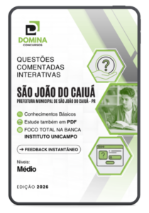 525 Questões Comentadas para o Nível Médio – São João do Caiuá PR 2026 Unicampo