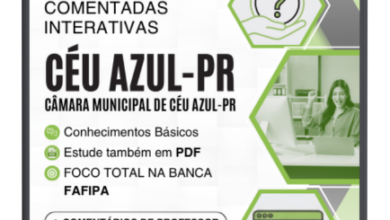 550 Questões Comentadas para Nível Superior – Câmara Céu Azul PR 2026 | FAFIPA 550 Questões Comentadas para Nível Superior – Câmara Céu Azul PR 2026 | FAFIPA