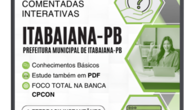 750 Questões Comentadas: Itabaiana PB 2026 – Nível Superior CPCon 750 Questões Comentadas: Itabaiana PB 2026 – Nível Superior CPCon