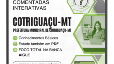 800 Questões Comentadas para Nível Superior – Cotriguaçu MT 2026 | Aigle Soluções