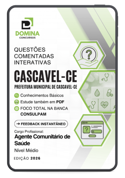 900 Questões Comentadas para o Nível Médio – Cascavel CE 2026 – Instituto Consulpam