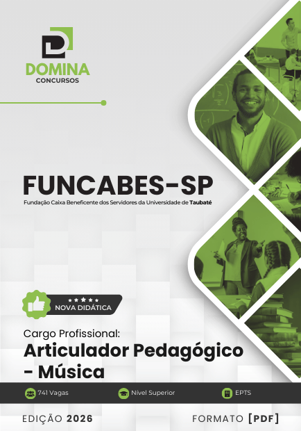Apostila Articulador de Músicas 2026 – FUNCABES SP: Guia Completo de Formação