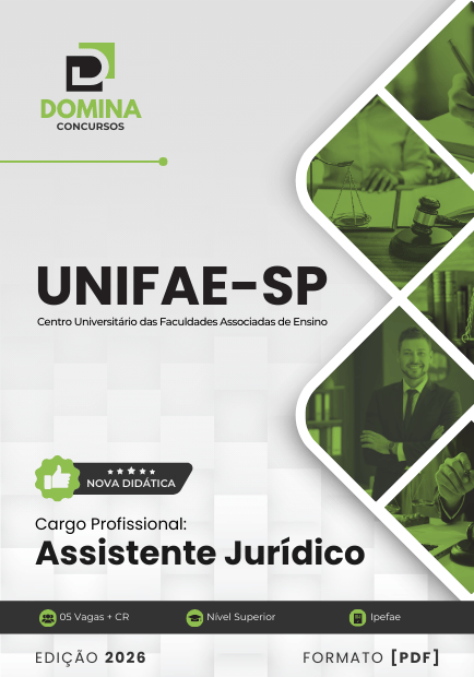 Apostila Assistente Jurídico UNIFAE SP 2026: Conteúdos e Diretrizes Atualizadas