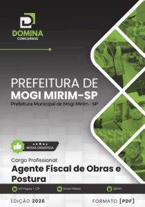 Apostila Completa para Agente Fiscal de Obras e Postura – Mogi Mirim SP 2026