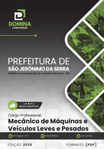 Apostila Mecânico de Máquinas 2026 – São Jerônimo da Serra, PR: Guia Completo