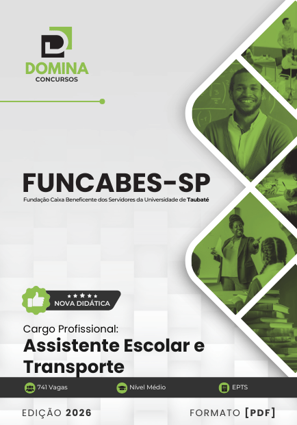 Apostila Professional: Assistente Escolar e Transporte FUNCABES SP 2026