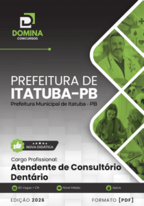 Apostila Profissional: Atendente de Consultório Dentário – Itatuba PB 2026