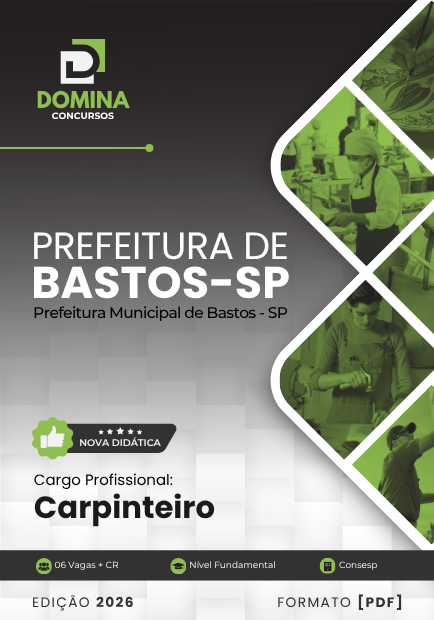 Apostila de Carpinteiro 2026: Formação Profissional em Bastos, SP