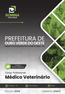 Apostila de Medicina Veterinária – Ouro Verde do Oeste PR 2026: Conteúdos e Diretrizes