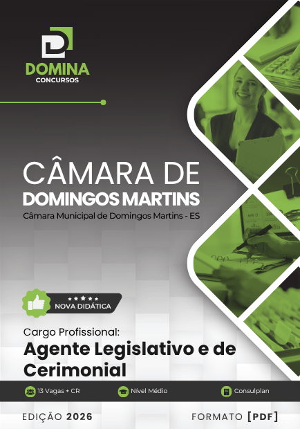 Apostila do Agente Legislativo Cerimonial – Câmara de Domingos Martins ES 2026