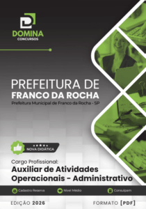 Apostila para Auxiliar de Atividades Operacionais – Franco da Rocha SP 2026