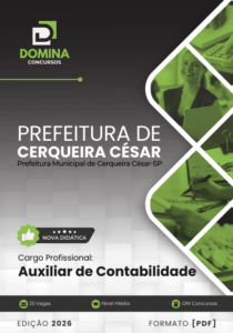 Apostila para Auxiliar de Contabilidade – Cerqueira César SP 2026: Guia Completo
