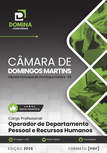 Apostila para Operador de Departamento Pessoal – Câmara de Domingos Martins 2026