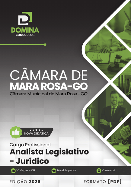 Apostila para o Cargo de Analista Legislativo Jurídico – Câmara Municipal de Mara Rosa/GO 2026