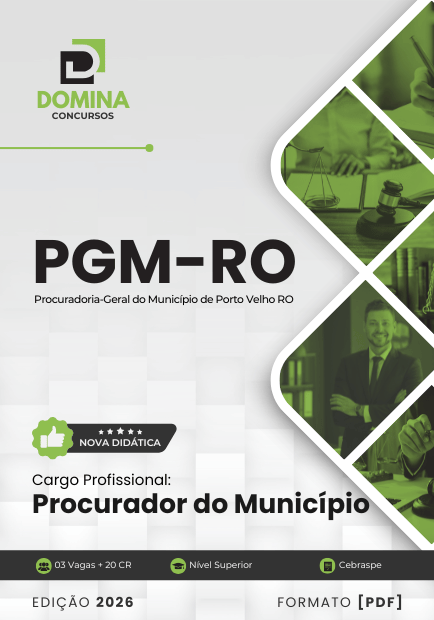 Apostila para o Concurso de Procurador do Município – PGM Porto Velho RO 2026