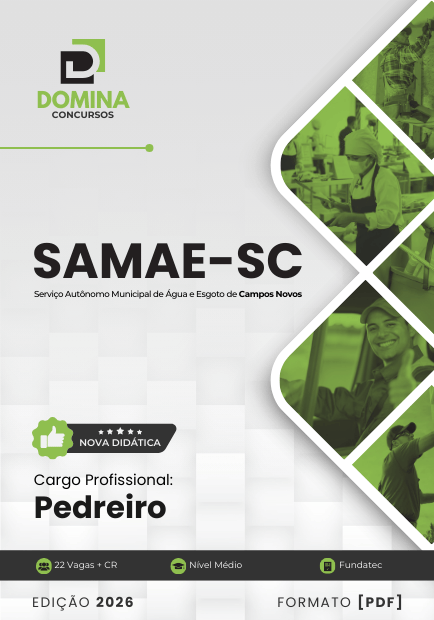 Domine a Construção: Apostila Pedreiro SAMAE Campos Novos SC 2026 ao Seu Alcance!
