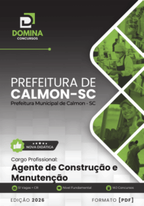 Prepare-se para o Sucesso: Apostila Agente de Construção e Manutenção Calmon SC 2026!