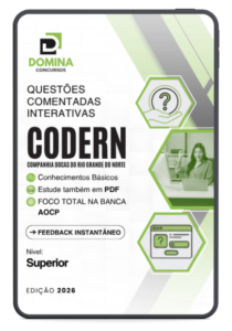 1000 Questões Comentadas CODERN 2026: Preparação para Nível Superior Instituto AOCP
