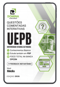 500 Questões Comentadas UEPB 2026: Preparatório Nível Médio CPCon