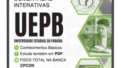 500 Questões Comentadas UEPB 2026: Preparatório Nível Médio CPCon