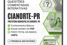 750 Questões Comentadas Interativas para Concursos da Prefeitura de Cianorte – PR