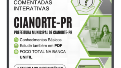 750 Questões Comentadas Interativas para Concursos da Prefeitura de Cianorte – PR