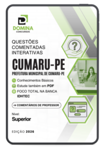 750 Questões Comentadas para IDHTEC Cumaru PE 2026 – Nível Superior