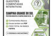 800 Questões Comentadas Interativas para Concursos da Prefeitura de Campina Grande Sul PR