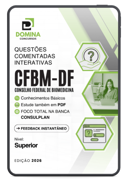 850 Questões Comentadas para CFBM DF 2026: Nível Superior – Instituto Consulplan 850 Questões Comentadas para CFBM DF 2026: Nível Superior – Instituto Consulplan