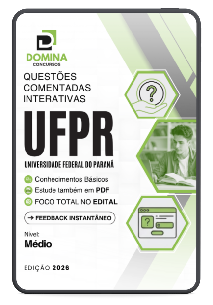 900 Questões Comentadas UFPR 2026: Preparação Para Nível Médio na Universidade Federal do Paraná