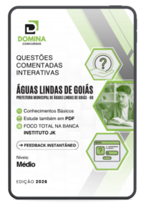 950 Questões Comentadas para o Nível Médio em Águas Lindas de Goiás – 2026 Instituto JK