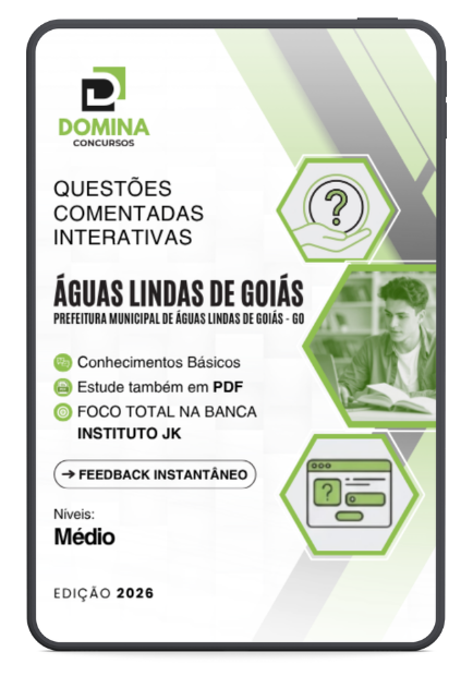 950 Questões Comentadas para o Nível Médio em Águas Lindas de Goiás – 2026 Instituto JK