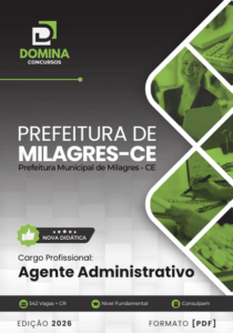 Apostila Completa para Agente Administrativo – Milagres CE 2026: Conteúdos e Dicas