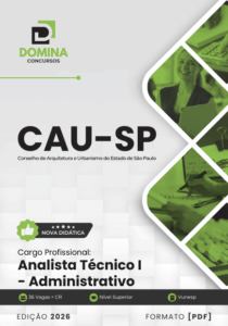 Apostila Completa para Analista Técnico Administrativo CAU SP 2026: Guia de Estudo