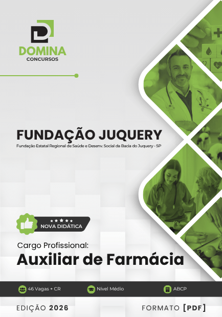 Apostila Completa para Auxiliar de Farmácia – Fundação Juquery SP 2026