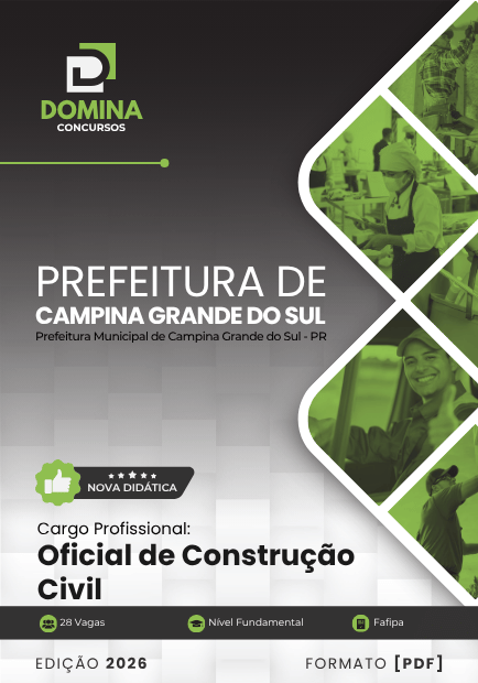 Apostila Oficial de Construção Civil 2026 – Campina Grande do Sul, PR