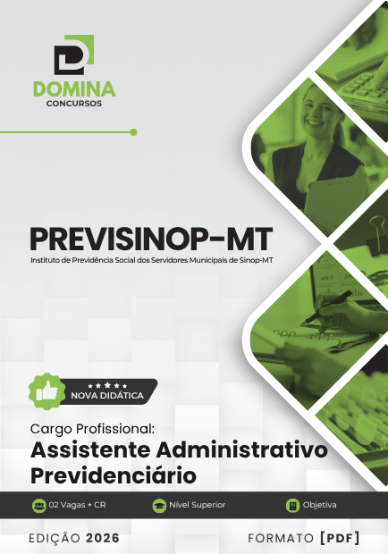 Apostila Profissional para Assistente Administrativo Previdenciário – PreviSinop MT 2026
