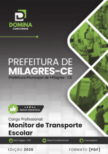 Apostila Profissional para Monitores de Transporte Escolar em Milagres CE 2026