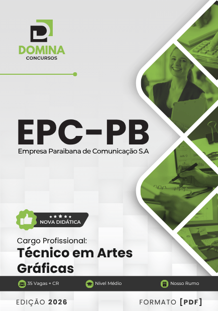 Apostila Técnica para Artes Gráficas – EPC PB 2026: Guia Completo e Profissional Apostila Técnica para Artes Gráficas – EPC PB 2026: Guia Completo e Profissional