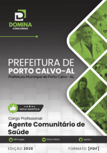 Apostila do Agente Comunitário de Saúde para Porto Calvo, AL – 2026