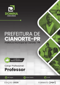 Apostila do Professor de Cianorte PR: Conteúdos Atualizados para 2026