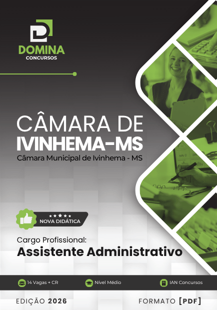 Apostila para Assistente Administrativo – Câmara Municipal de Ivinhema MS 2026