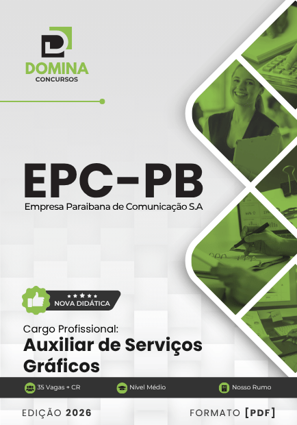 Apostila para Auxiliar de Serviços Gráficos – EPC PB 2026: Conteúdos e Recursos Essenciais