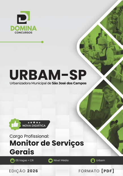 Apostila sobre Monitor de Serviços Gerais | URBAM São José dos Campos – 2026