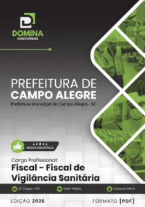Domine a Apostila Fiscal de Vigilância Sanitária de Campo Alegre SC 2026!