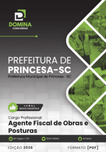 Domine a Apostila do Agente Fiscal de Obras e Posturas de Princesa SC 2026!