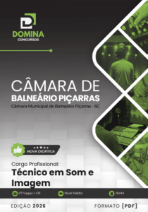 Domine a Arte do Som e Imagem: Apostila 2026 – Câmara de Balneário Piçarras SC!
