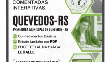 QCI Quevedos RS: 1000 Questões Comentadas Interativas para Concursos Públicos
